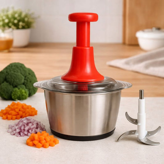 Manual Hand Push Food Chopper