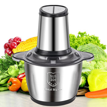 Electric Meat Chopper Stainless Steel Machine 3 Litres