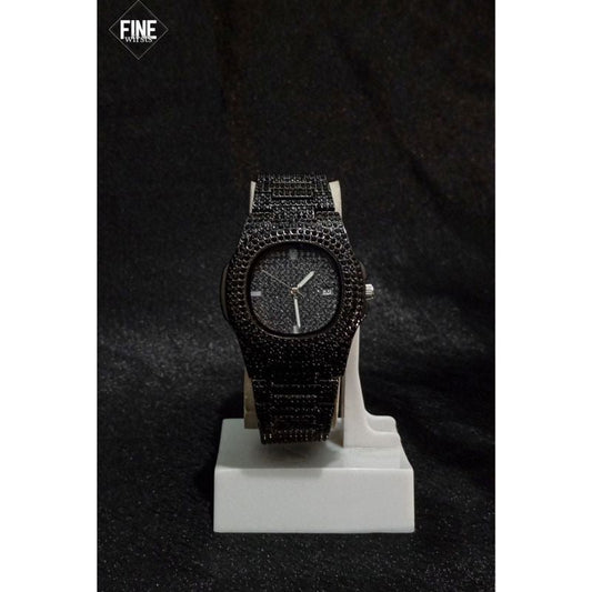 Luxury Iced Out Black Watch