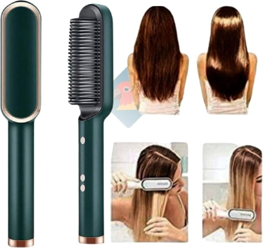 Electric 2‑in‑1 Straightener & Curler